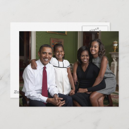 De Obamas Briefkaart (Voorkant / Achterkant)