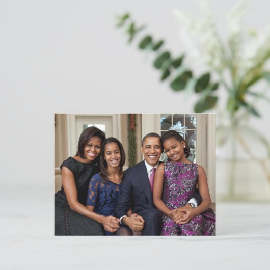 De Obamas Briefkaart (Staand voorkant)