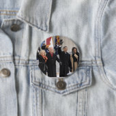 De Obamas en de Bidens Ronde Button 7,6 Cm (In situ)