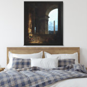 De Obelisk van Hubert Robert Canvas Afdruk (Insitu (Slaapkamer))