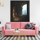 De Obelisk van Hubert Robert Canvas Afdruk (Insitu (Woonkamer))