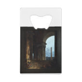 De Obelisk van Hubert Robert Creditkaart Flessenopener (Achterkant)
