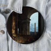 De Obelisk van Hubert Robert Ronde Button 6,0 Cm (In situ)