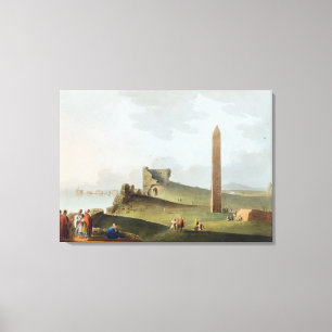 De Obelisken in Alexandrië, genaamd Cleopatra's N Canvas Afdruk