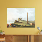 De Obelisken in Alexandrië, genaamd Cleopatra's Ne Canvas Afdruk (Insitu (Woonkamer))