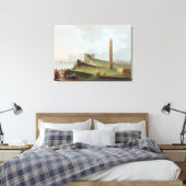 De Obelisken in Alexandrië, genaamd Cleopatra's Ne Canvas Afdruk (Insitu (Slaapkamer))