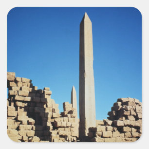 De obelisken van Tuthmosis I en Hatshepsut Vierkante Sticker