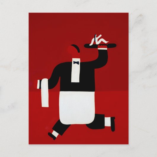 De ober 1998 briefkaart (Voorkant)