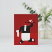 De ober 1998 briefkaart (Staand voorkant)