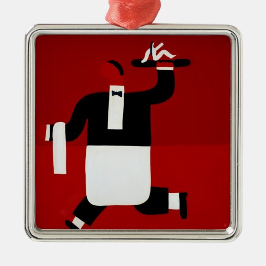 De ober 1998 metalen ornament (Voorkant)