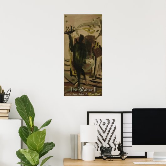 De ober II Poster (Thuiskantoor)