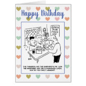 De ober in Pub vraagt of de Klanten Fancy Lasagna (Voorkant)