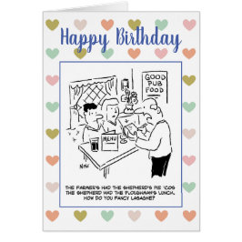 De ober in Pub vraagt of de Klanten Fancy Lasagna