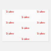 De obesitas in wit en rood inpakpapier vel (Voorkant 3)