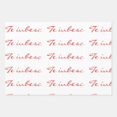 De obesitas in wit en rood inpakpapier vel (Voorkant)