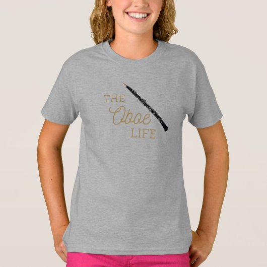 De Oboe Life Quote Oboist T-shirt (Voorkant)