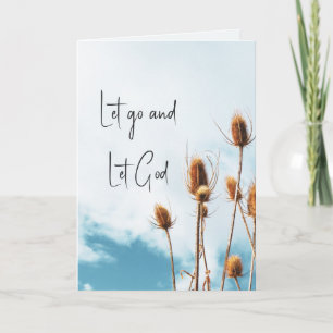 De obriety Birthday laat God gaan Kaart