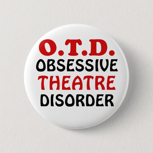 De Obsessieve Wanorde van het Theater OTD Ronde Button 5,7 Cm (Voorkant)