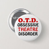 De Obsessieve Wanorde van het Theater OTD Ronde Button 5,7 Cm (Voorkant /achterkant)