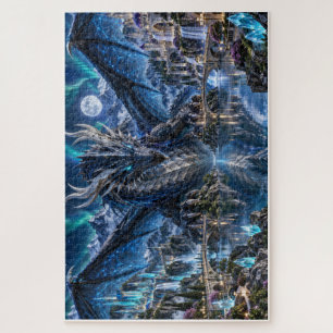 De Obsidiaan Draak en de Magische Steden Legpuzzel