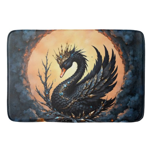 De Obsidiaan Zwaan van Maneschijn Genade. In de sc Badmat (Voorkant)