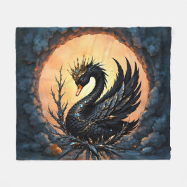 De Obsidiaan Zwaan van Maneschijn Genade. In de sc Fleece Deken