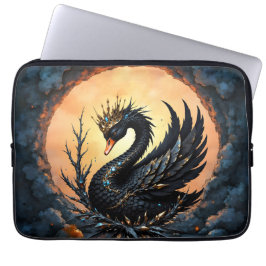 De Obsidiaan Zwaan van Maneschijn Genade. In de sc Laptop Sleeve