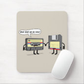 De Obsoletes (Retro Floppy Disk Cassettebandje) Muismat (Met muis)