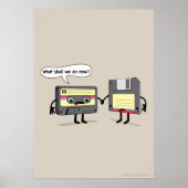 De Obsoletes (Retro Floppy Disk Cassettebandje) Poster (Voorkant)
