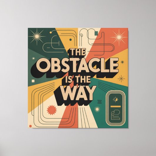 De Obstakel Is De Weg Canvas Afdruk (Voorkant)