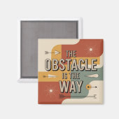 De obstakel is de weg magneet (Voorkant / Achterkant)