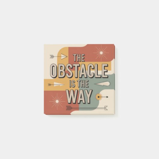De Obstakel Is De Weg Post-it® Notes (Voorkant)