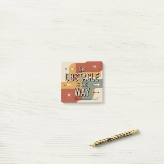 De Obstakel Is De Weg Post-it® Notes (Op bureau)