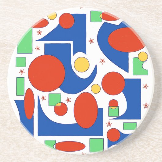 De obstructieve zandstenen keramische onderzetter (Voorkant)