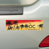 De OC Newport Beach California Bumpersticker Art (Op auto)