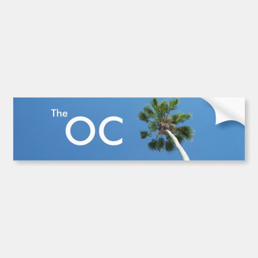 De OC Oranje County California Bumpersticker Art (Voorkant)