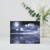 De oceaan Bezinning van de Maan Briefkaart (Staand voorkant)