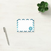 De oceaan Blauwe Zigzag van Ombre van de Chevron Post-it® Notes (Kantoor)