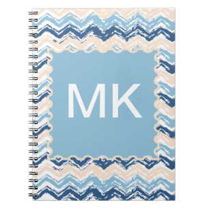 De oceaan Chevron van Golven Notitieboek