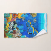 De oceaan in de badkamer. bad handdoek (Handdoek)