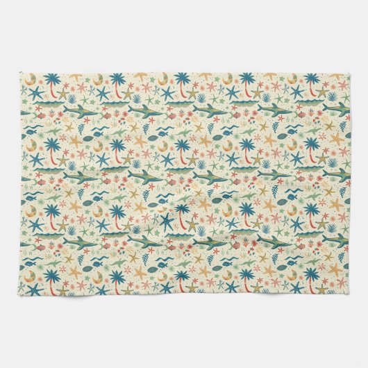 De Oceaan Is Alles Wat Ik Wil Zijn Theedoek (Horizontaal)