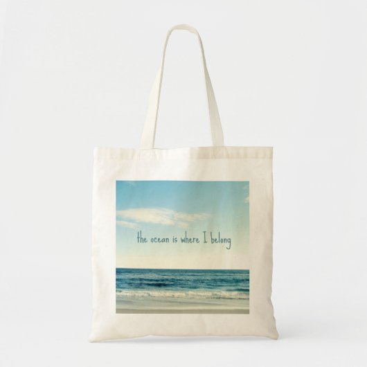 DE OCEAAN IS WAAR IK BEN. TOTE BAG (Voorkant)