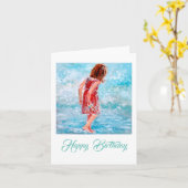 De oceaan Kaart van de Verjaardag van de Wandeling (Gele Bloem)