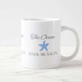 De Oceaan Maakte Me Zout, Leuk Strand- & Kustcadea Grote Koffiekop
