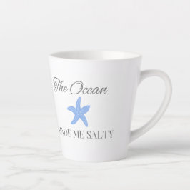De Oceaan Maakte Me Zout, Leuk Strand- & Kustcadea Latte Mok