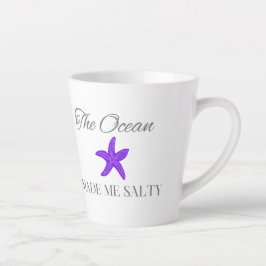 De Oceaan Maakte Me Zout, Leuk Strand- & Kustcadea Latte Mok