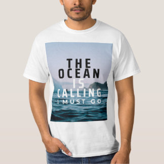 De oceaan noemt Surf T-shirt