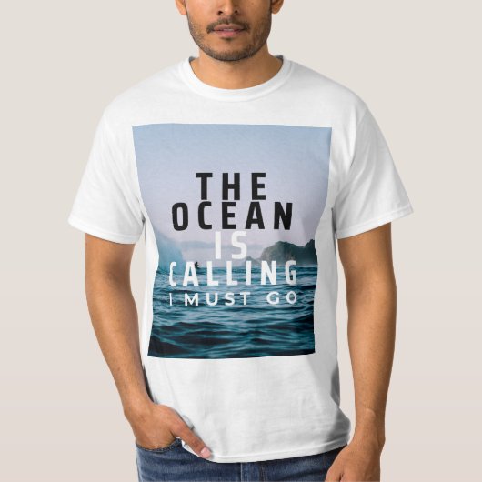 De oceaan noemt Surf T-shirt (Voorkant)