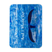 De oceaan noemt walvis Blauwe Oceaan Magneet (Verticaal)