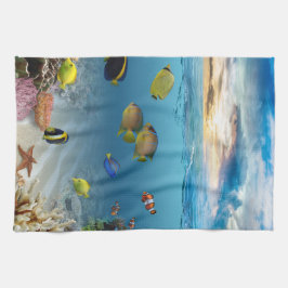 De oceaan Onderwater Tropische Vissen van het Theedoek